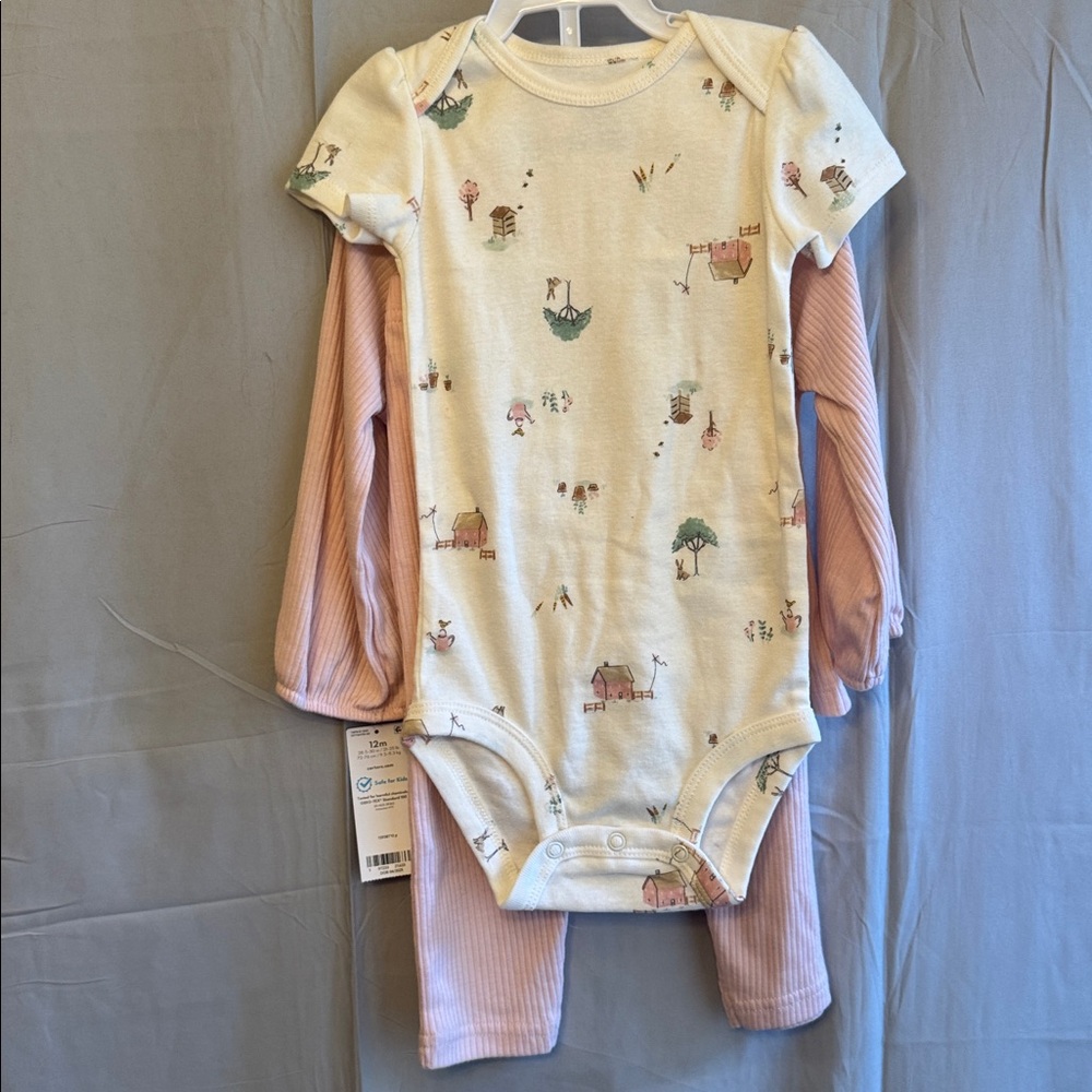 Carter's Pink and Cream Baby Outfit Collection - Picture 5 of 15